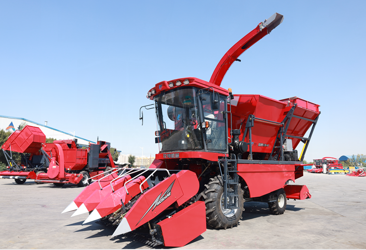 4YZB-4E Self-propelled Integrated Ear-Stem-Reaping Corn Harvester